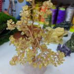 Citrine Tree with Rose Quartz Base - Small